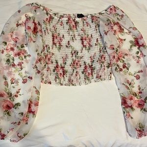 Chic, Off-the-Shoulder, Crop Top Blouse.